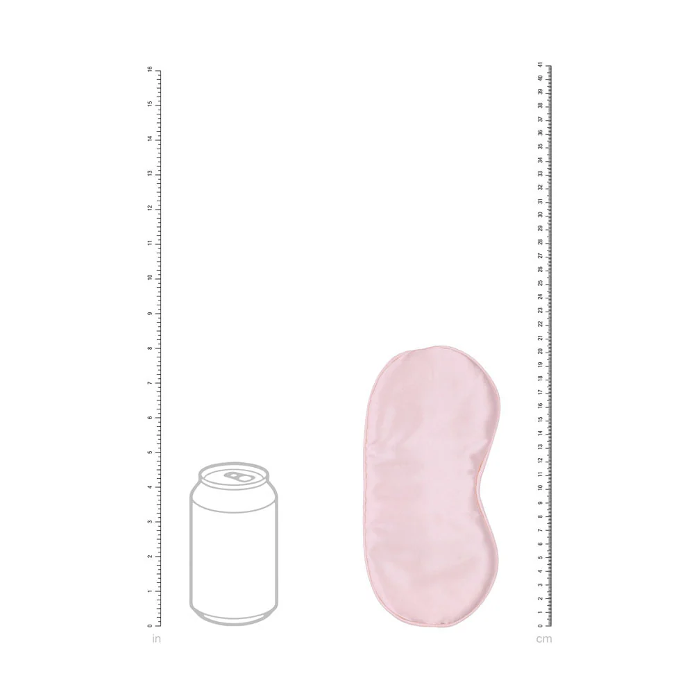 OUCH! Satin Mask - Powder Pink - Powder Pink Eye Mask - Image 4