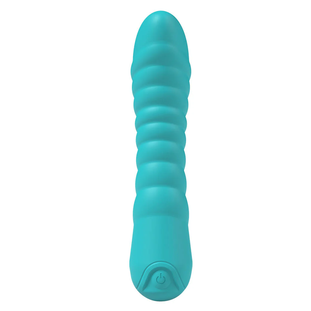 Party Up JAYLEI - Teal - Teal 14.6 cm USB Rechargeable Vibrator - Image 2
