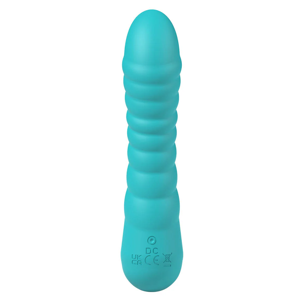 Party Up JAYLEI - Teal - Teal 14.6 cm USB Rechargeable Vibrator - Image 4