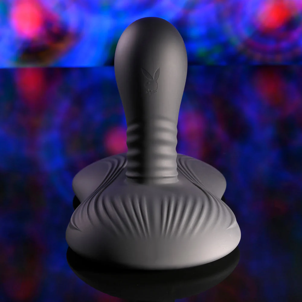 Playboy Pleasure SITTIN & SPINNIN - Black USB Rechargeable Spinning Vibrator & Grinder Pad with Remote - Image 5