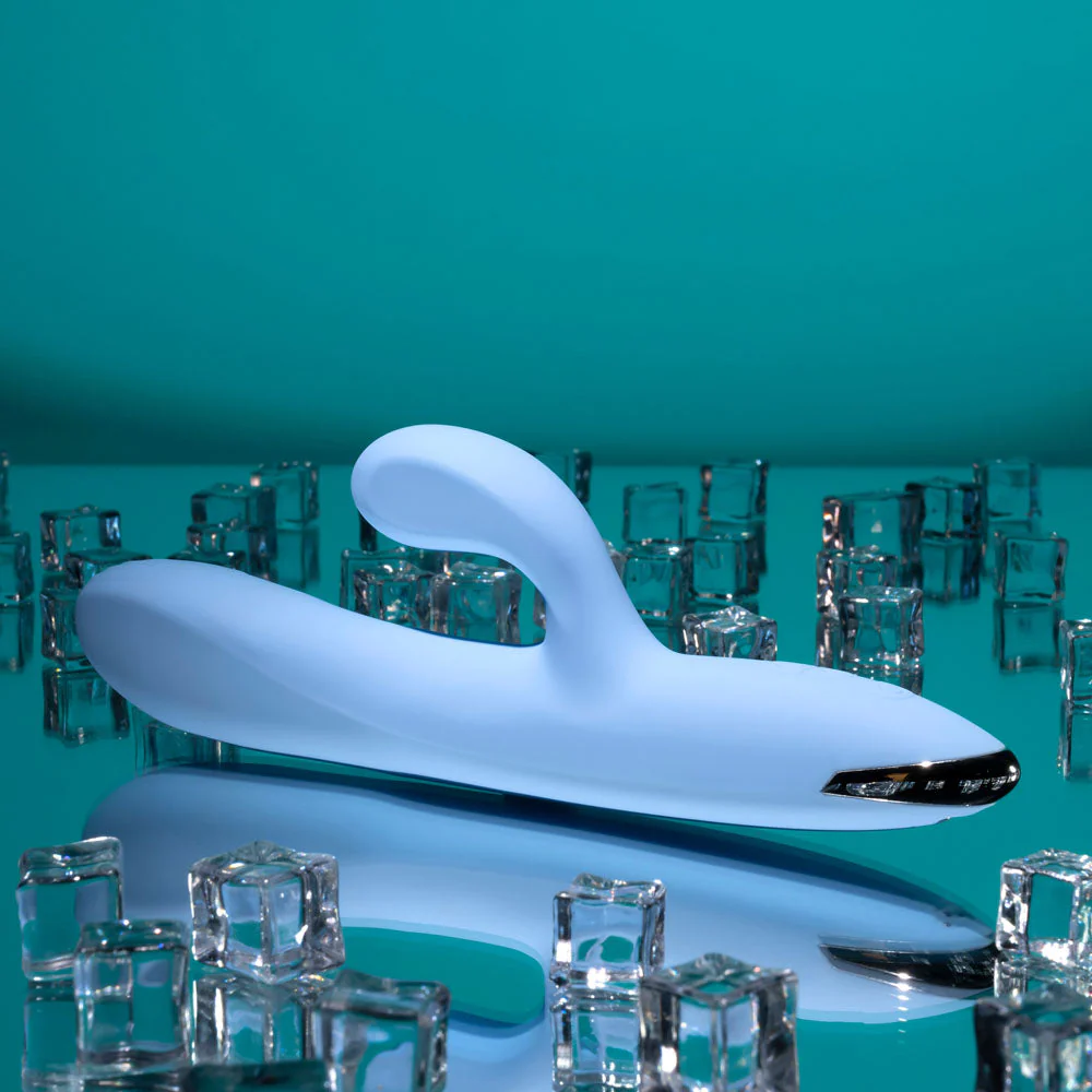 Playboy Pleasure UP AND AWAY - Blue 26.7 cm USB Rechargeable Rabbit Vibrator - Image 5