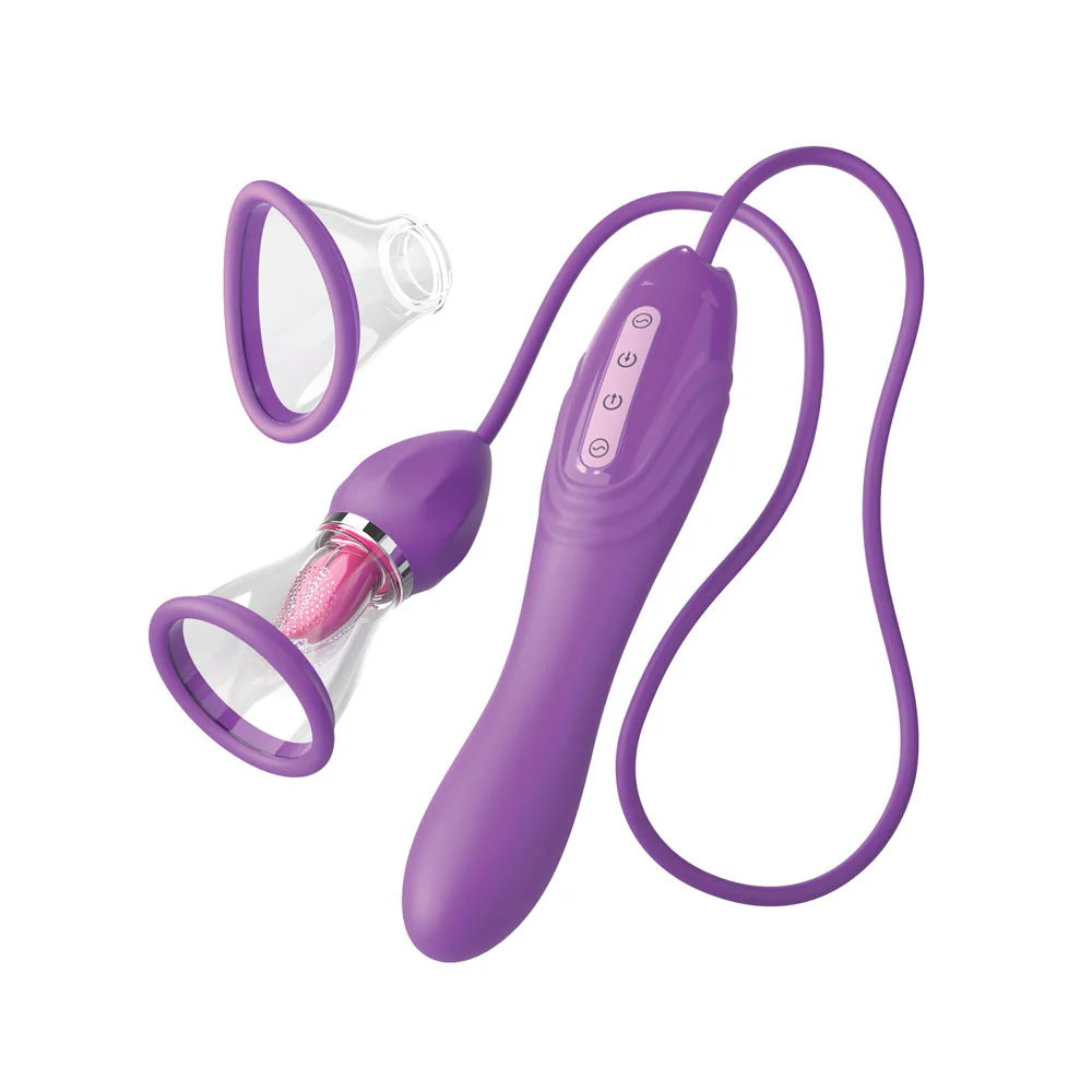 Fantasy For Her Her Ultimate Pleasure Max - Purple USB Rechargeable Vibrator with Flicking Stimulator - Image 2