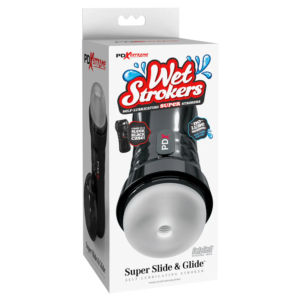 PDX Extreme Wet Strokers Super Slide & Glide - Clear Stroker - Image 6