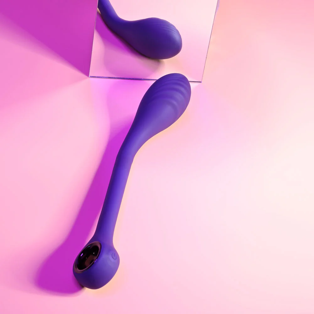 Playboy Pleasure SPOT ON - Purple 22.6 cm USB Rechargeable Poseable G-Spot Vibrator - Image 3