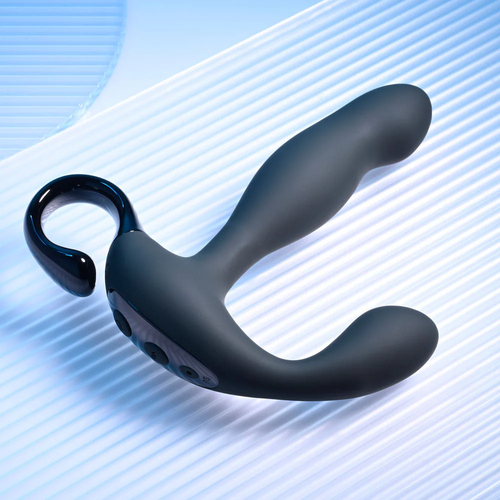 Playboy Pleasure COME HITHER - Black 13.2 cm USB Rechargeable Vibrating Prostate Massager with Wireless Remote Control - Image 3