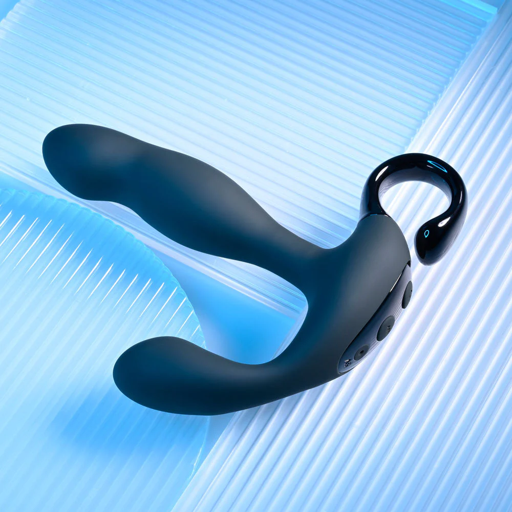 Playboy Pleasure COME HITHER - Black 13.2 cm USB Rechargeable Vibrating Prostate Massager with Wireless Remote Control - Image 4