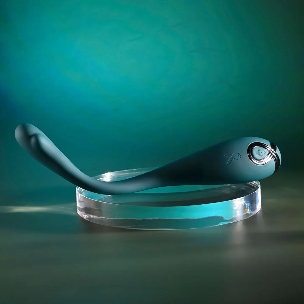 Playboy Pleasure PINPOINT PERFECTION - Green 19.3 cm USB Rechargeable Poseable Vibrator - Image 6