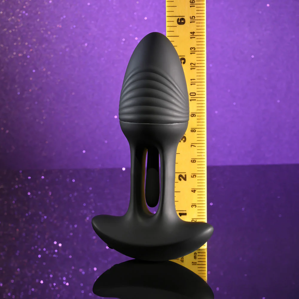 Playboy Pleasure RIM SHOT - Black 11.4 cm USB Rechargeable Vibrating Butt Plug - Image 8