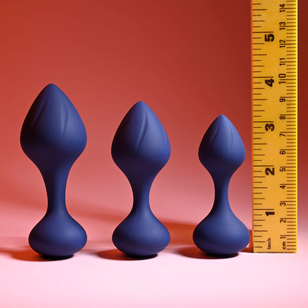 Playboy Pleasure TAIL TRAINER - Black Butt Plugs - Set of 3 Sizes - Image 7
