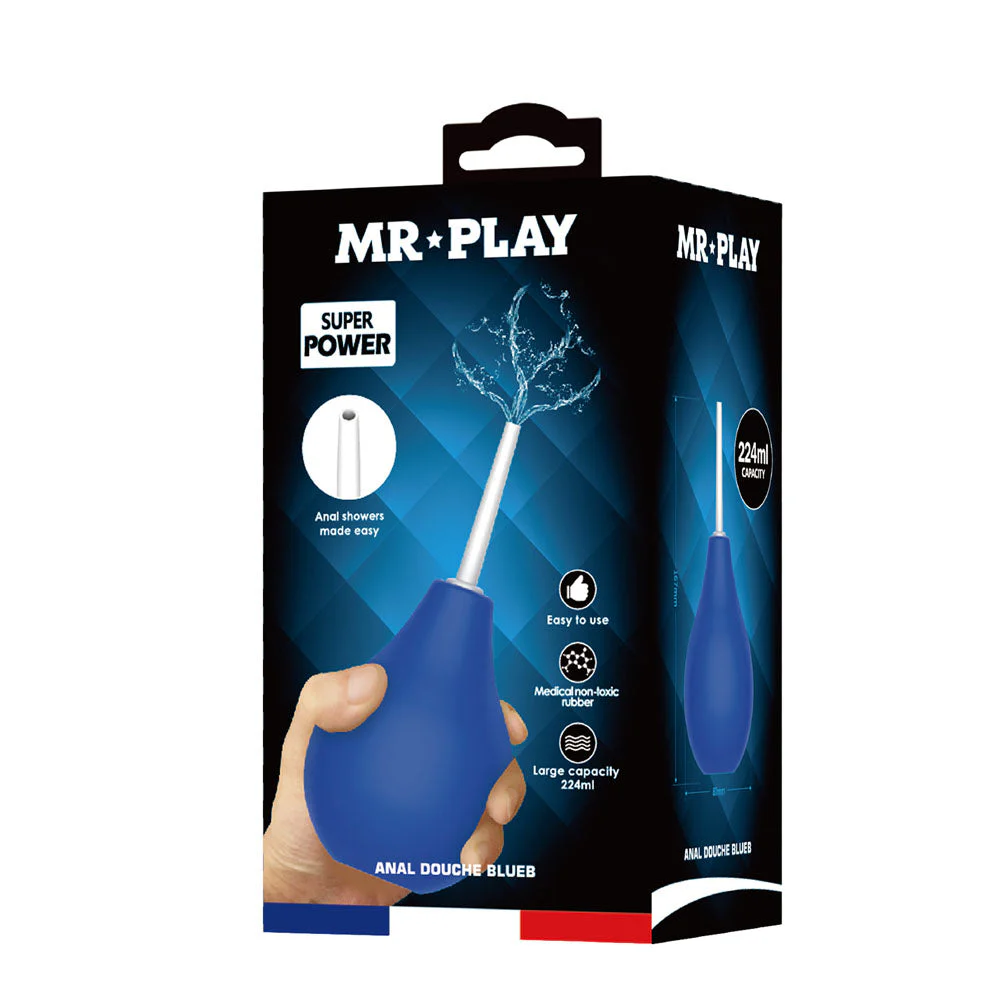 MR PLAY Anal Douche - Blue - Blue Unisex Douche - 224 ml Capacity - Image 7