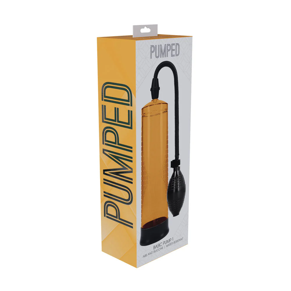 PUMPED Basic Pump 1 - Blue - Blue Penis Pump - Image 11