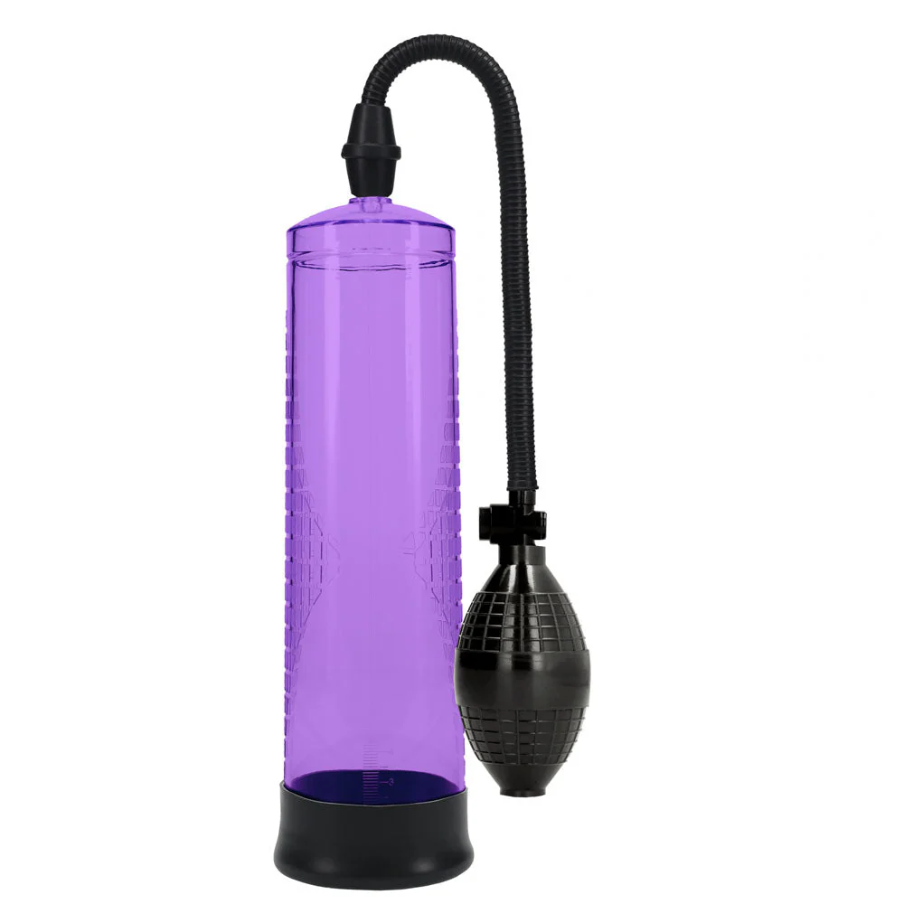 PUMPED Basic Pump 1 - Blue - Blue Penis Pump - Image 14