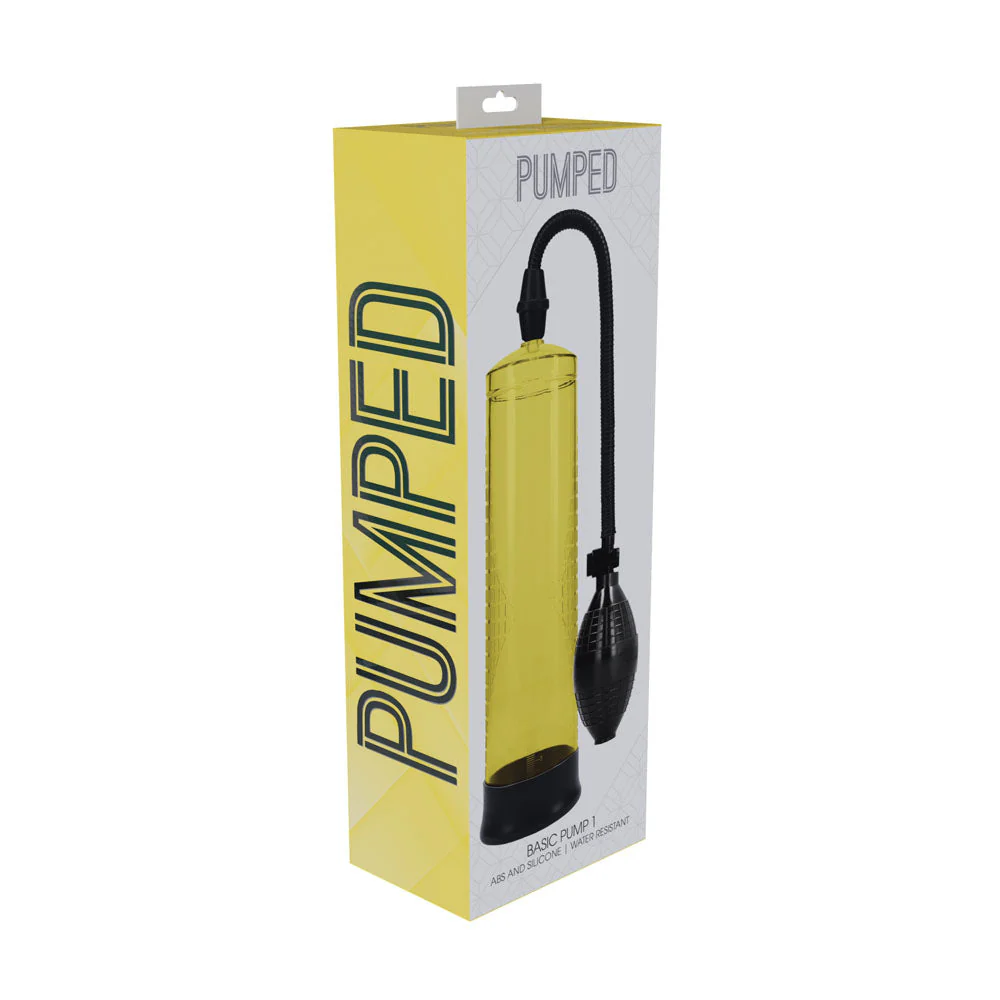 PUMPED Basic Pump 1 - Blue - Blue Penis Pump - Image 19