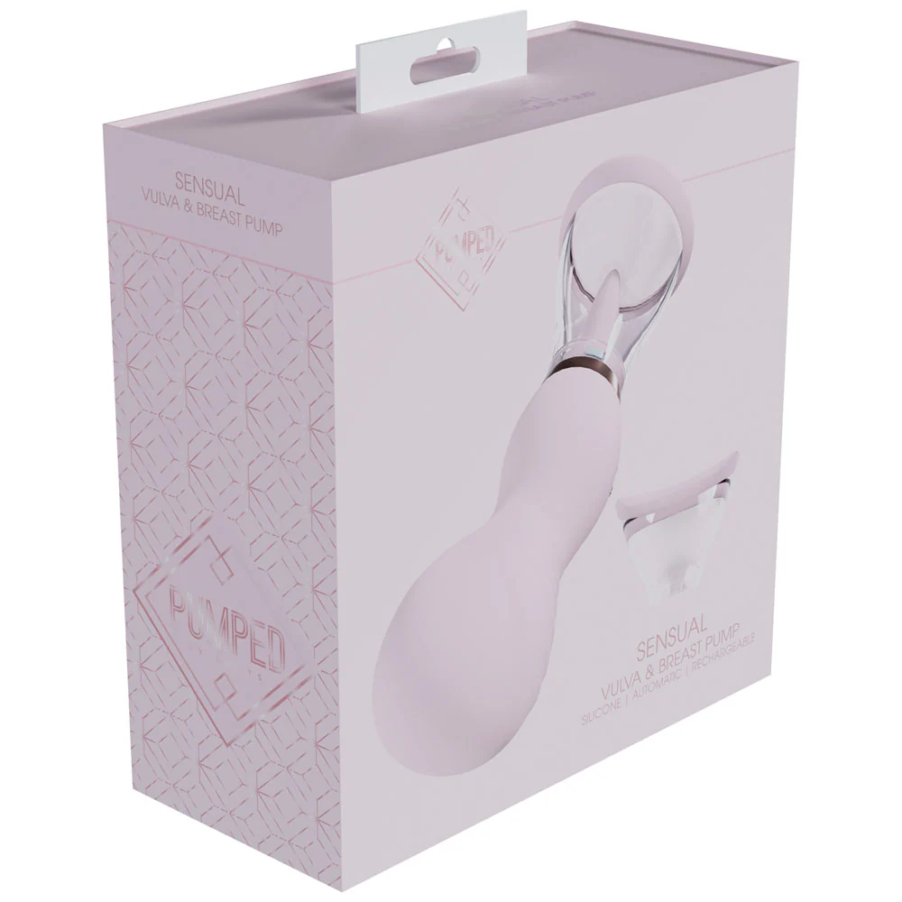 PUMPED Sensual Auto Vulva & Brest Pump - Pink - Pink USB Rechargeable Ladies Pump - Image 4