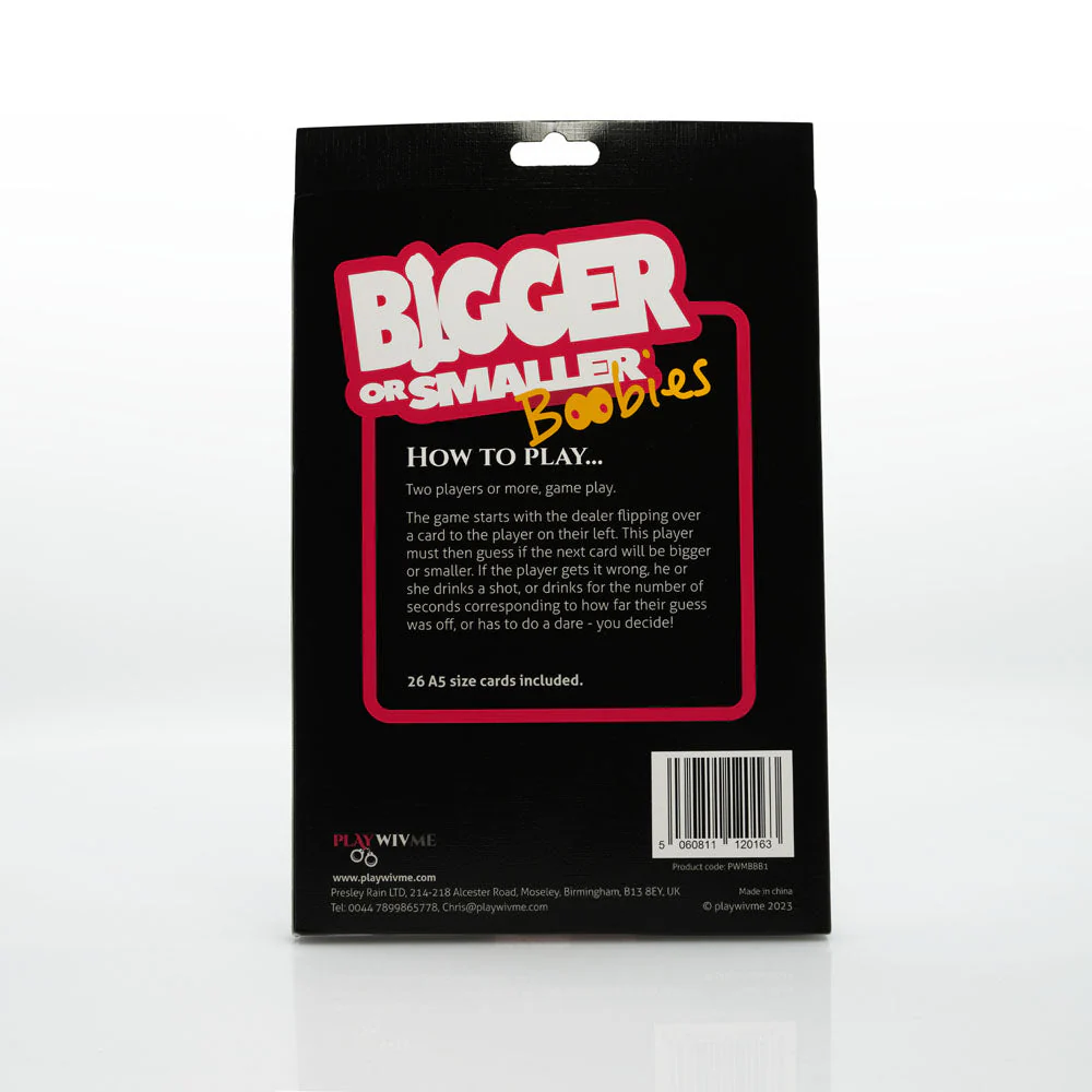 Bigger or Smaller Boobs - Card Game - Image 3