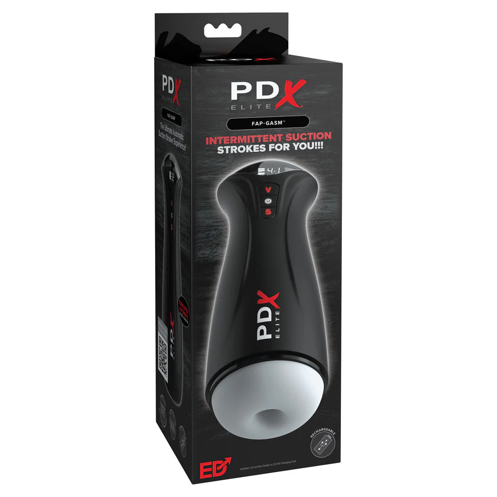 PDX Elite Fuck-Gasm - Flesh - USB Rechargeable Sucking & Vibrating Auto Stroker - Image 6