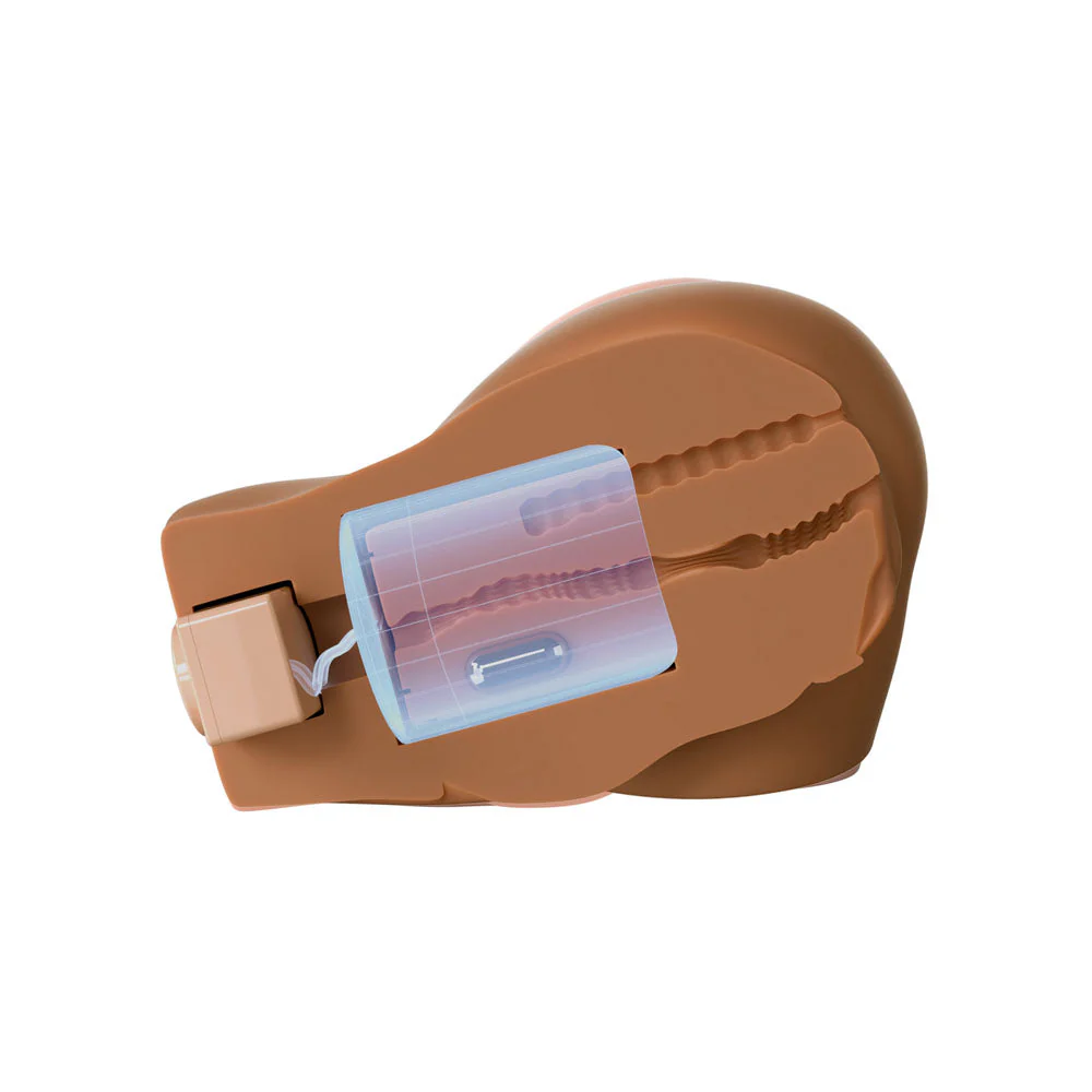 PDX Elite Back That Ass Up - Brown - Brown USB Rechargeable Auto Mega Masturbator - Image 7