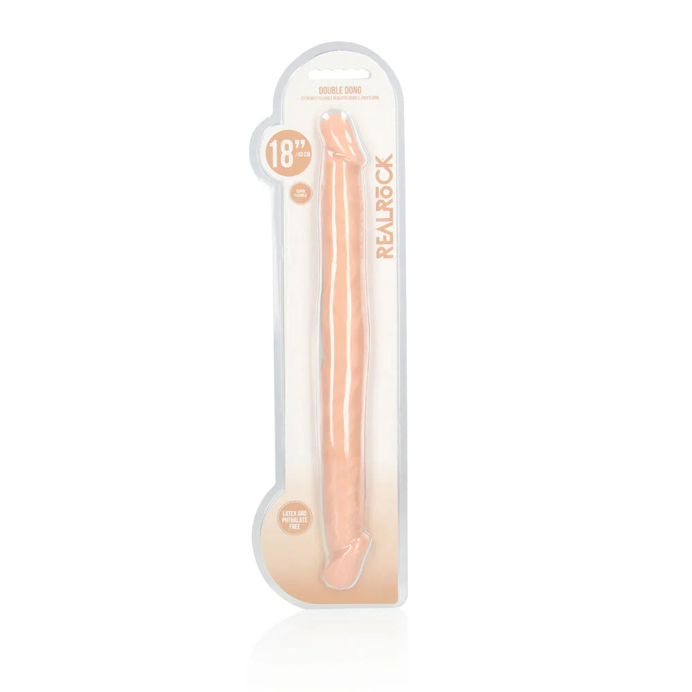 REALROCK 18'' Double Dildo - Flesh 46 cm Double Dong - Image 6