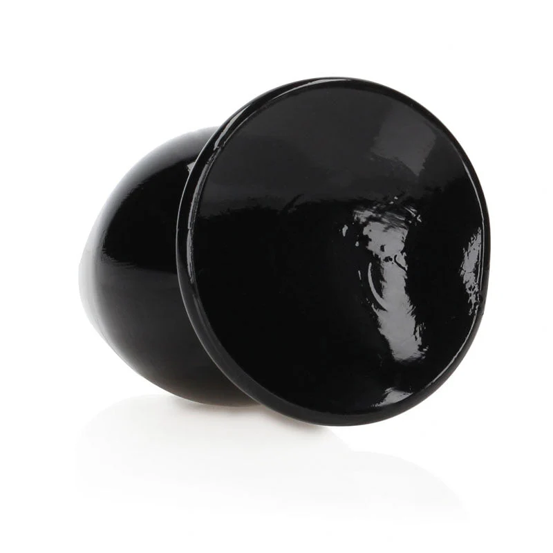 REALROCK 11.5 cm Anal Plug - Black - Black 11.5 cm (4.5'') Butt Plug - Image 3