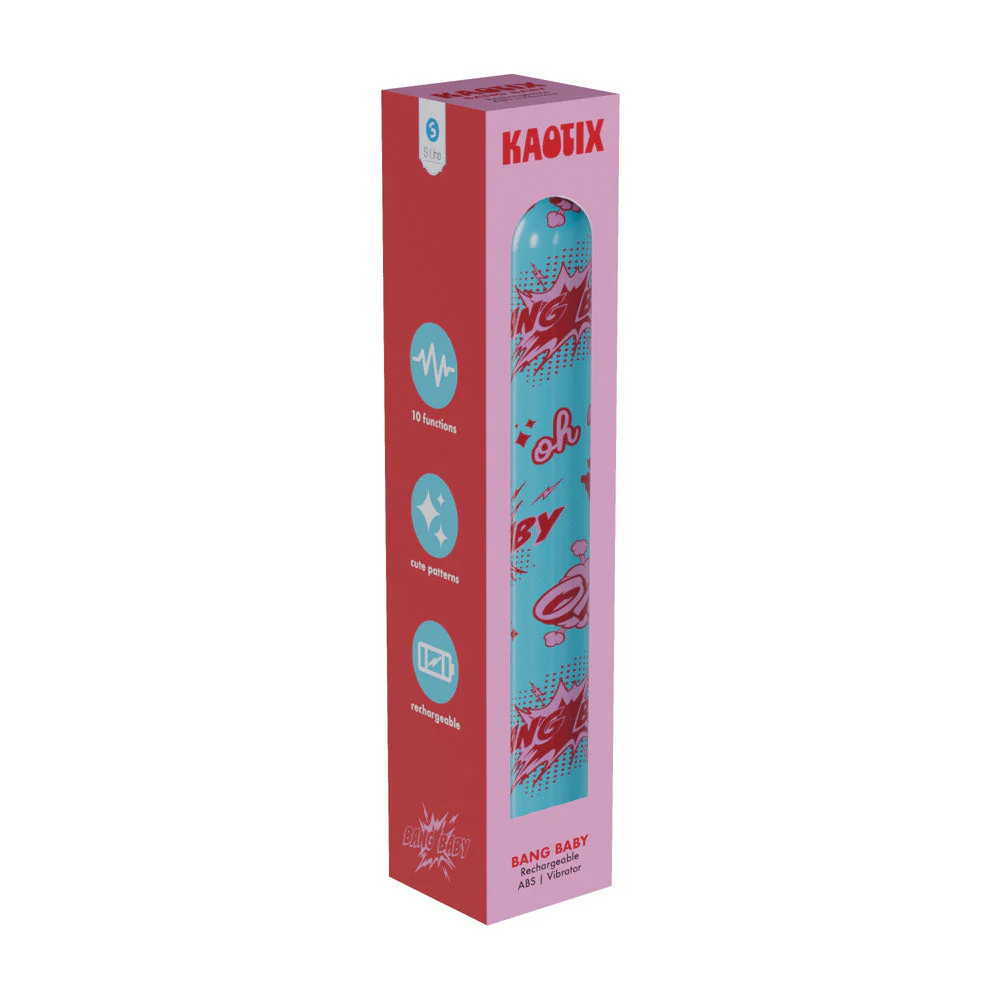 S-LINE Kaotix Bang Baby - Blue 17.8 cm USB Rechargeable Vibrator - Image 3