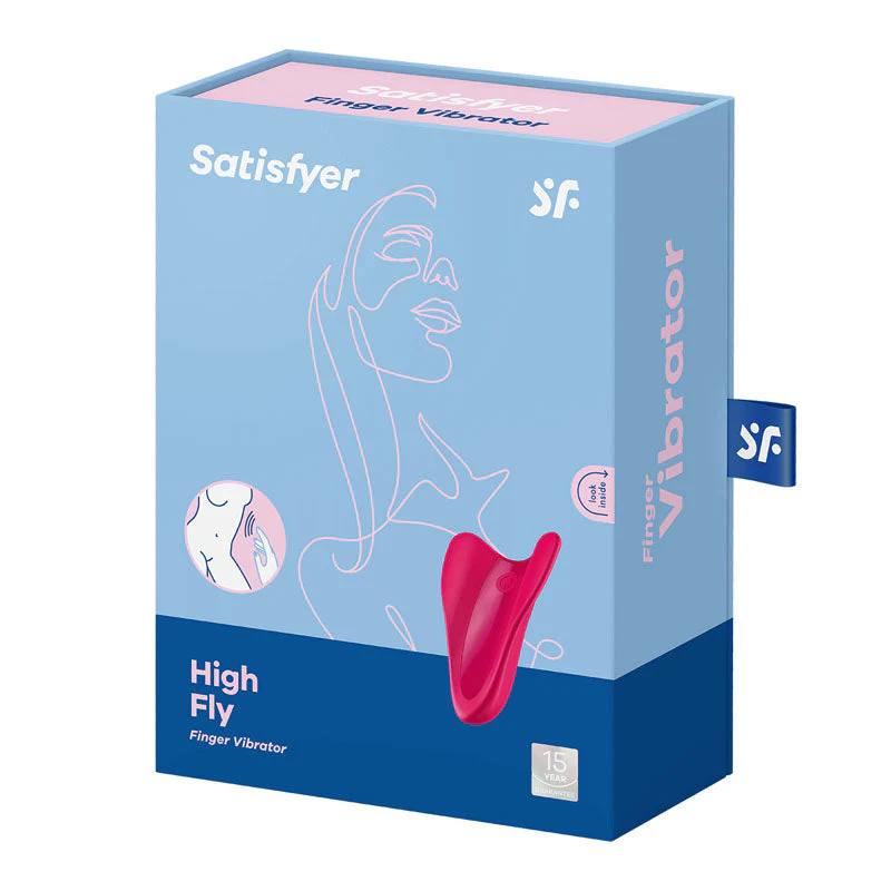 Satisfyer High Fly - Red USB Rechargeable Finger Stimulator - Image 2