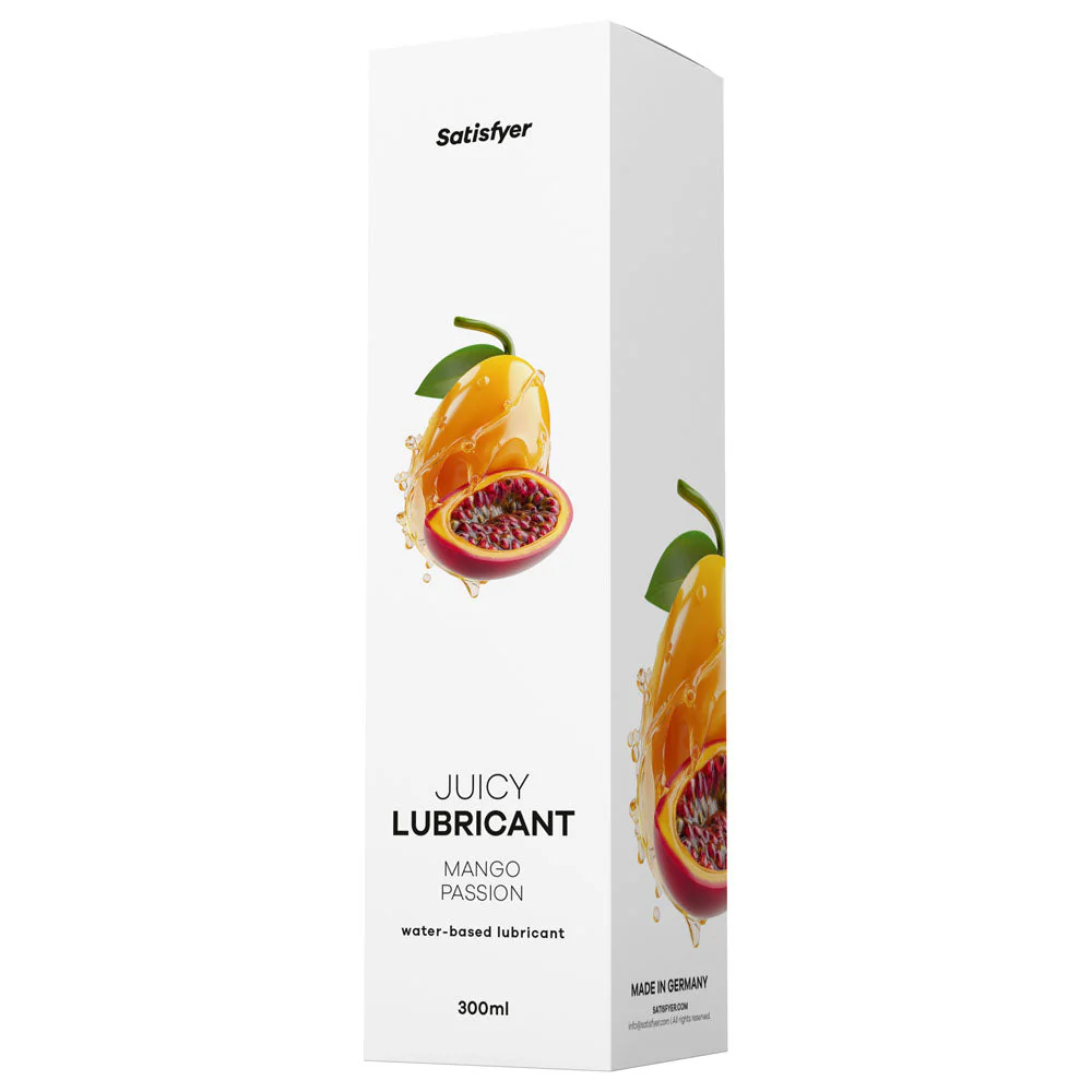 Satisfyer Juicy Lubricant 300 ml Mango Passion - Mango & Passionfruit Scented Water Based Lubricant - 300 ml Bottle - Image 2