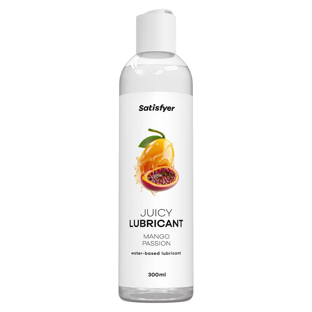 Satisfyer Juicy Lubricant 300 ml Mango Passion - Mango & Passionfruit Scented Water Based Lubricant - 300 ml Bottle - Image 3