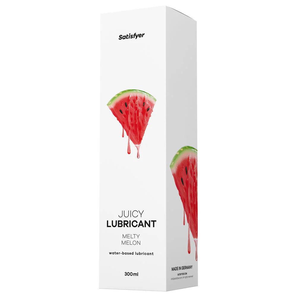 Satisfyer Juicy Lubricant 300 ml Melty Melon - Watermelon Scented Water Based Lubricant - 300 ml Bottle - Image 2