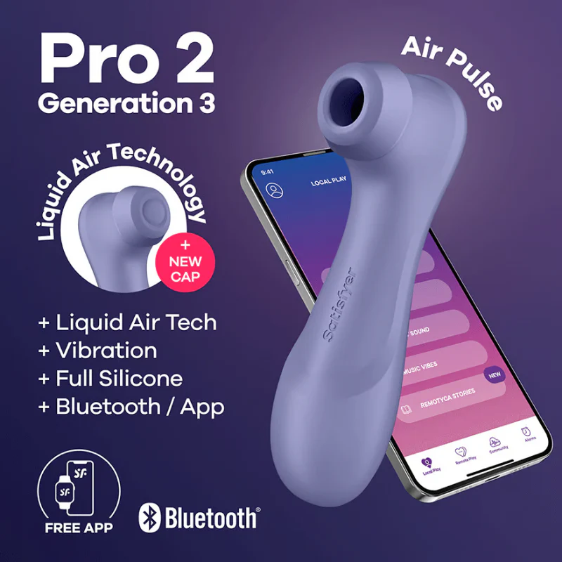 Satisfyer Pro 2 Generation 3 with App Control Powerful Vibrator - Lilac - Image 4