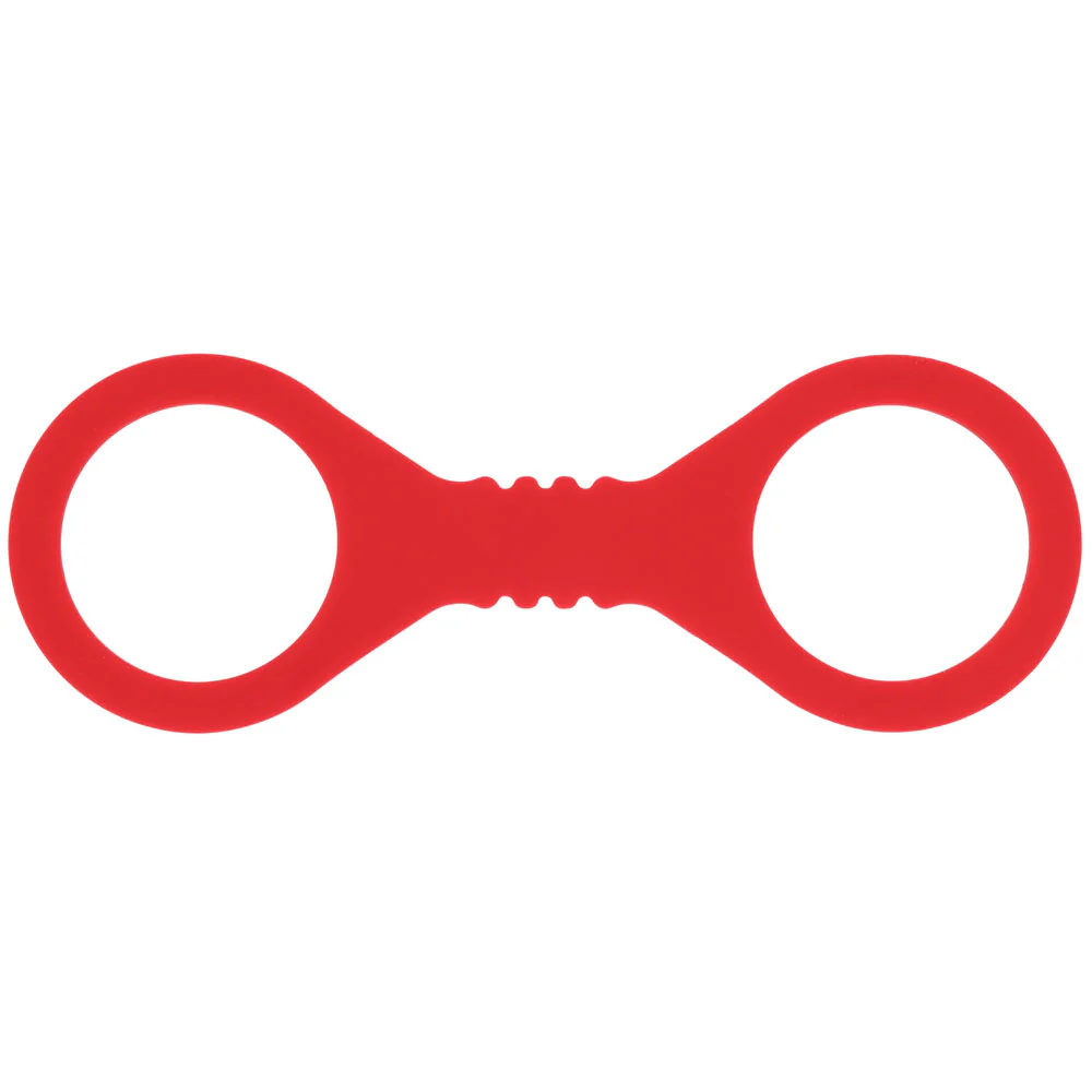 Sex & Mischief Amor Small Silicone Cuffs - Red Small Restraints - Image 4