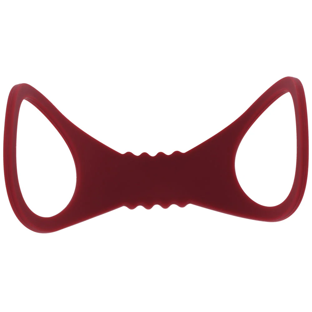 Sex & Mischief Enchanted Large Silicone Cuffs - Burgundy Large Restraints - Image 6