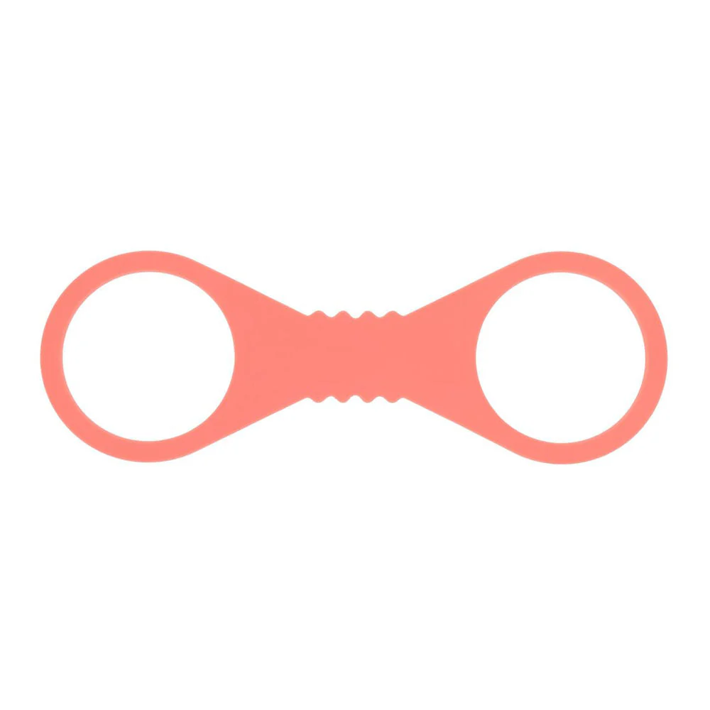 Sex & Mischief Peaches n CreaMe Large Silicone Cuffs - Peach Large Silicone Restraints - Image 8