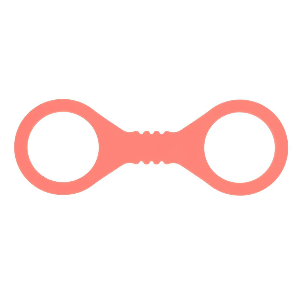 Sex & Mischief Peaches n CreaMe Small Silicone Cuffs - Peach Silicone Restraints - Image 8