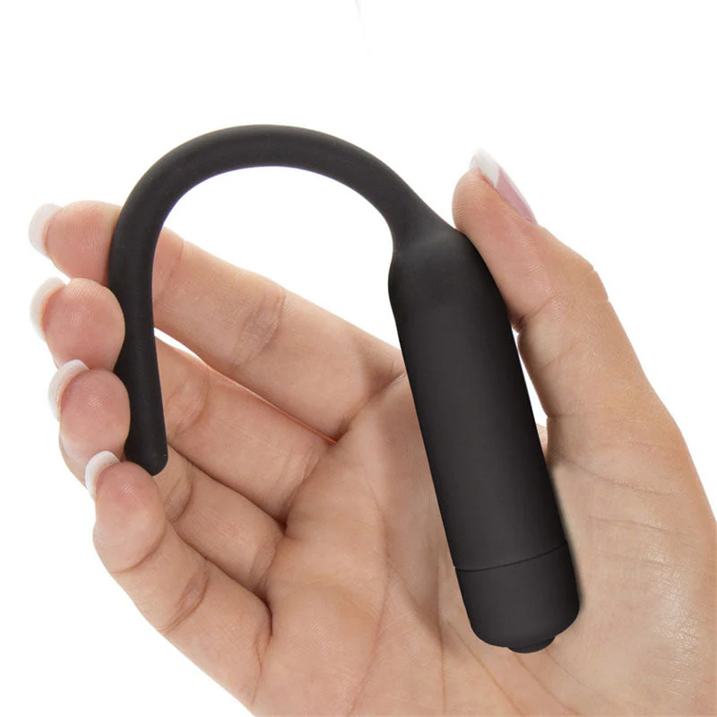 Ultimate Silicone Vibrating Urethral Dilator - Black Vibrating Urethral Sound - Image 8