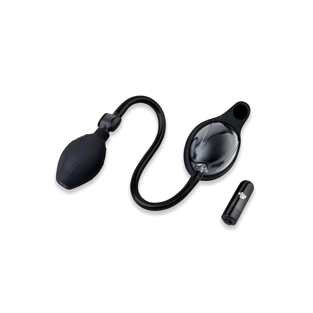 Size Up Vibrating Mini Pussy & Clitoral Pump - Clear USB Rechargeable Vibrating Vaginal and Clitoral Pump - Image 3