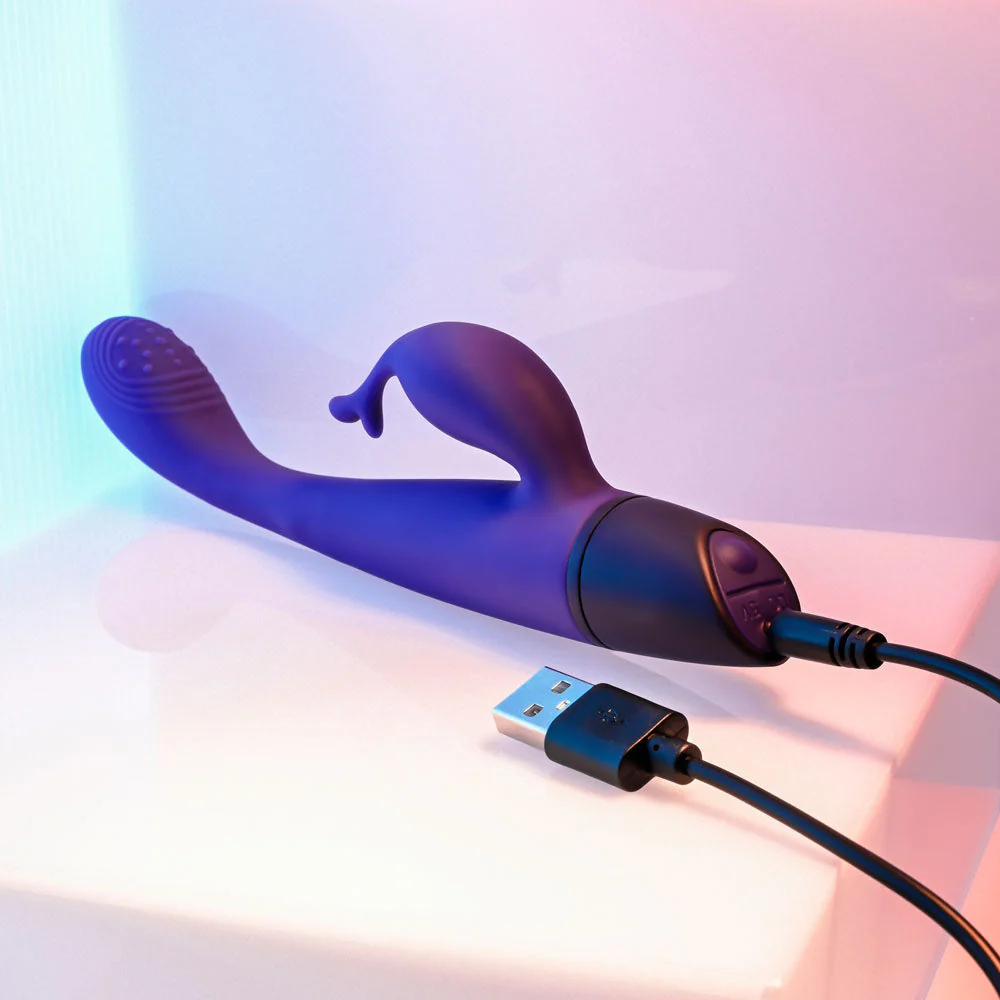 Selopa PLUM PASSION - Purple 18.3 cm USB Rechargeable Rabbit Vibrator - Image 8