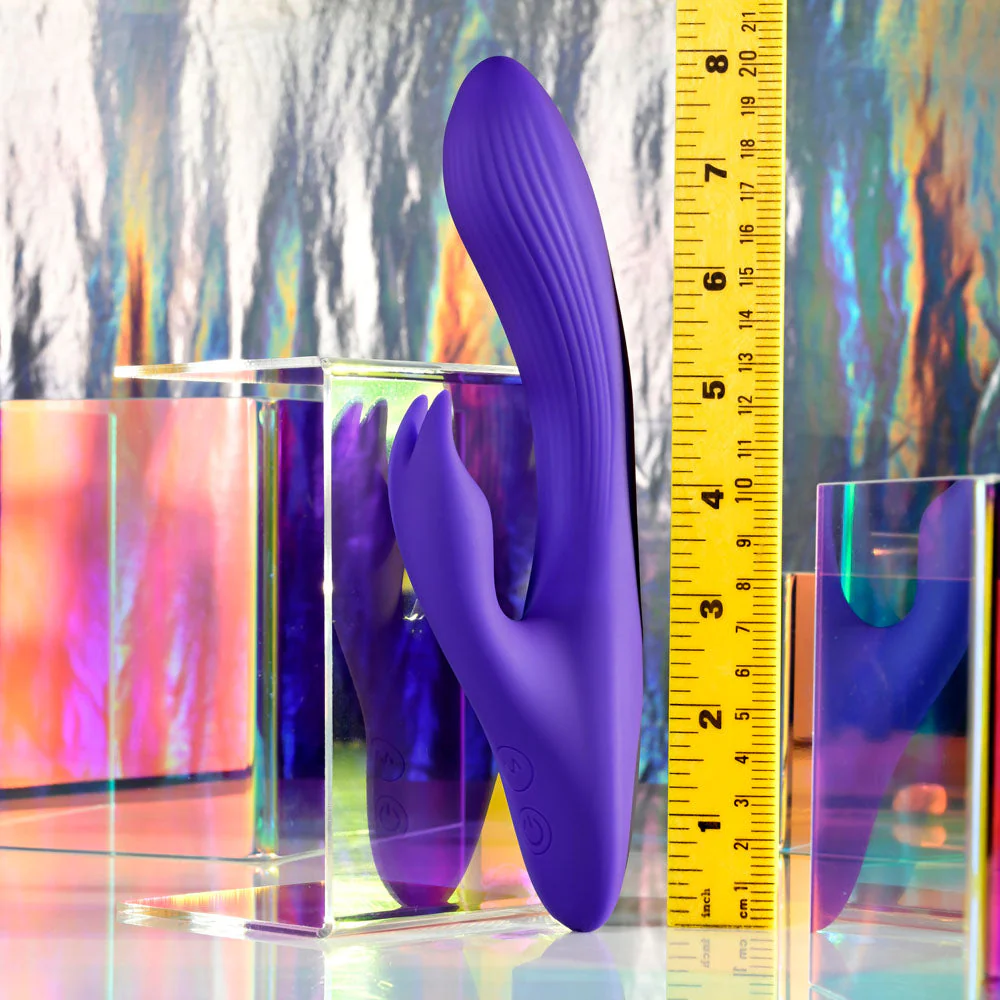 Selopa POSEABLE BUNNY - Purple 21 cm USB Rechargeable Poseable Rabbit Vibrator - Image 8