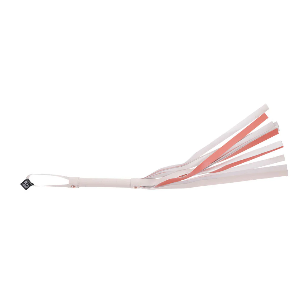 Sex & Mischief Peaches n CreaMe Stripe Flogger - Peach 80 cm Flogger Whip - Image 6