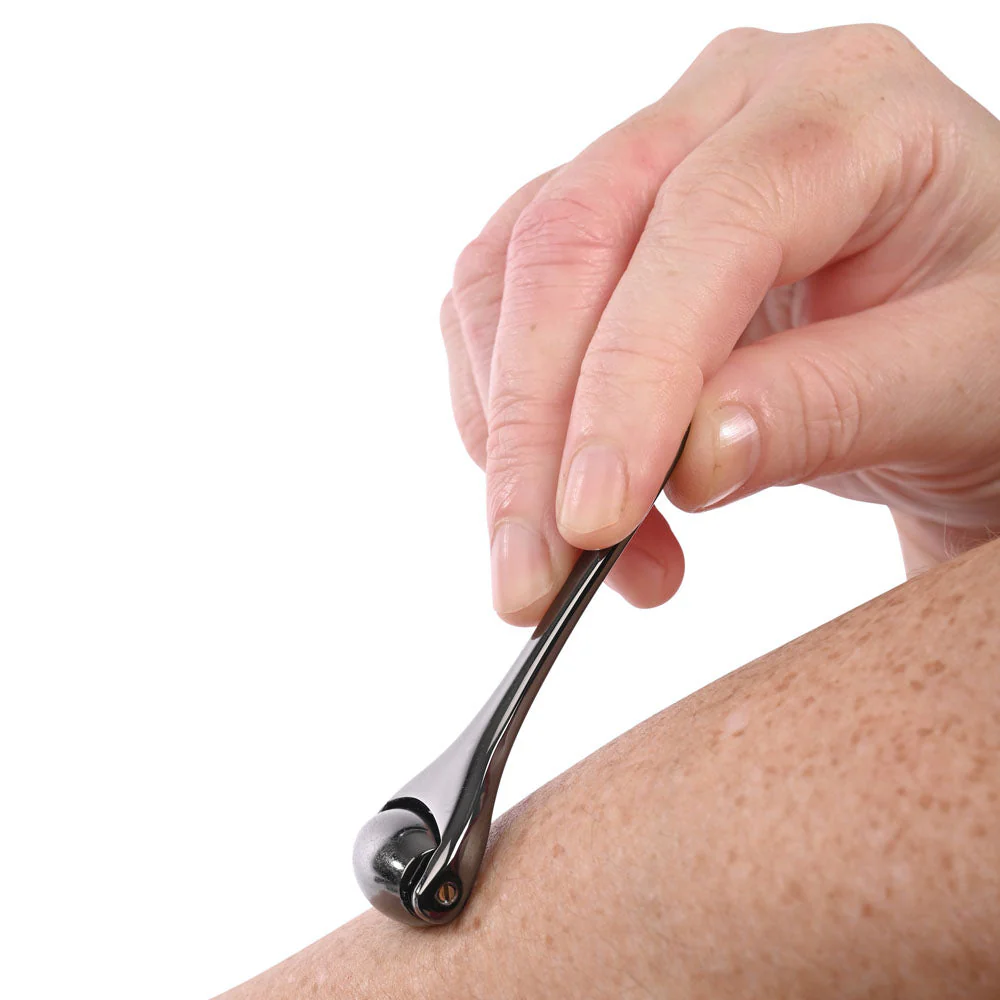 S&M Exs & Ohs Temperature Play Sensory Roller - Gunmetal Roller - Image 3