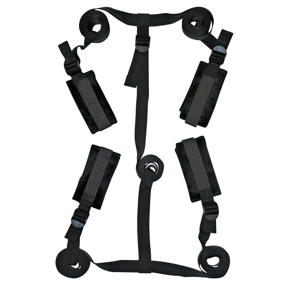 Sex & Mischief Bed Bondage Restraint Kit - Under the Bed Restraint System - Image 3