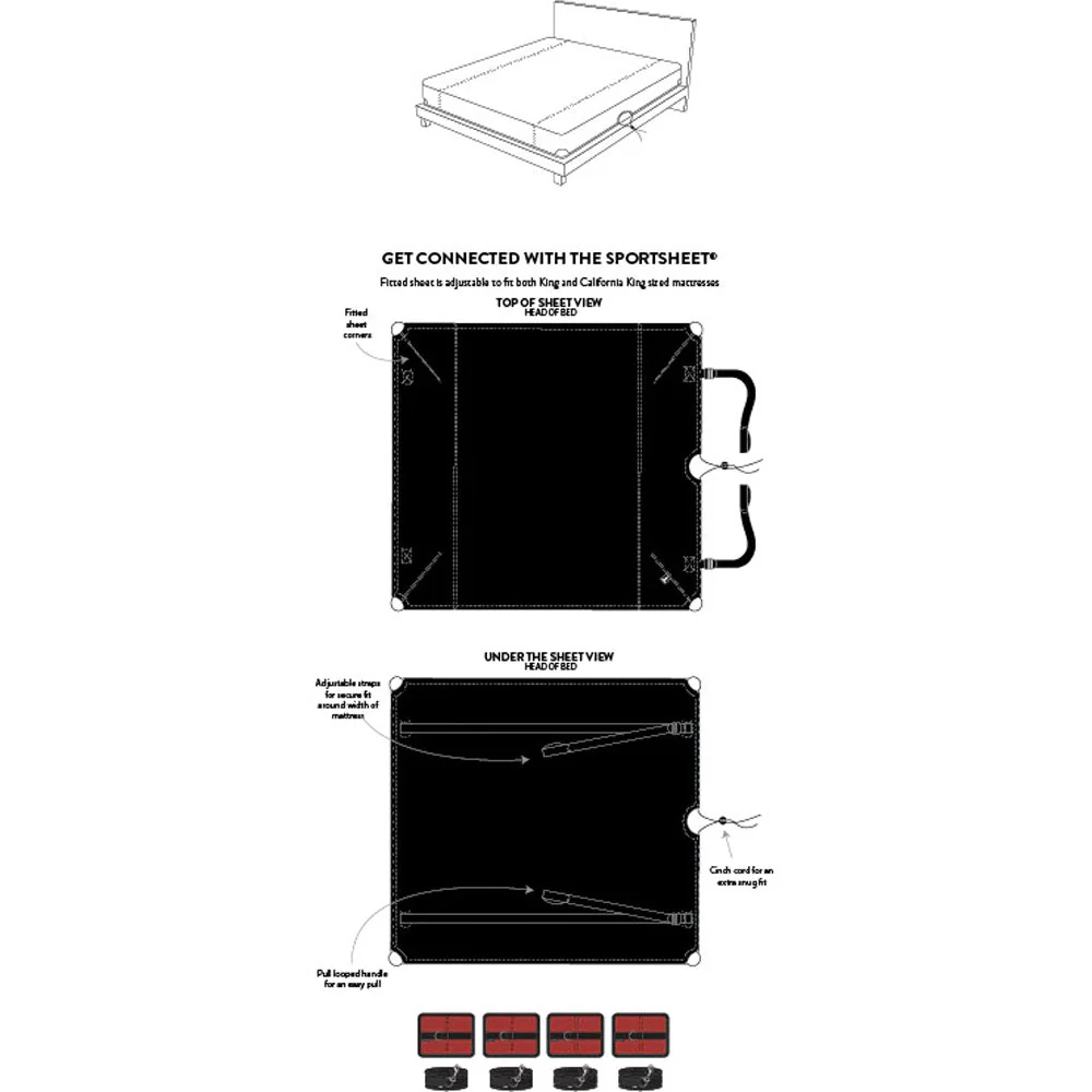 SPORTSHEETS The Sportsheet - King - Bed Restraint Play System - Fits King Size Bed - Image 5