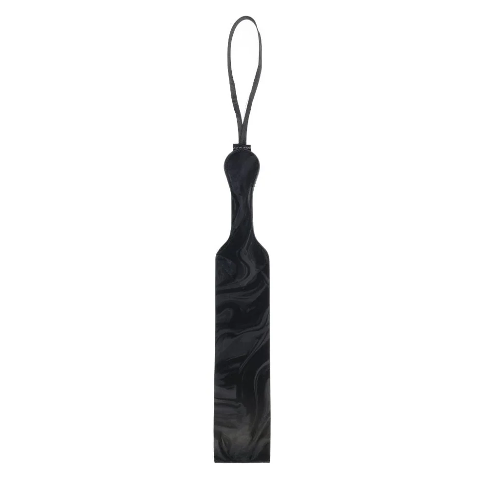 SPORTSHEETS Velvet Noir Loop Paddle - Black 42 cm Paddle - Image 2
