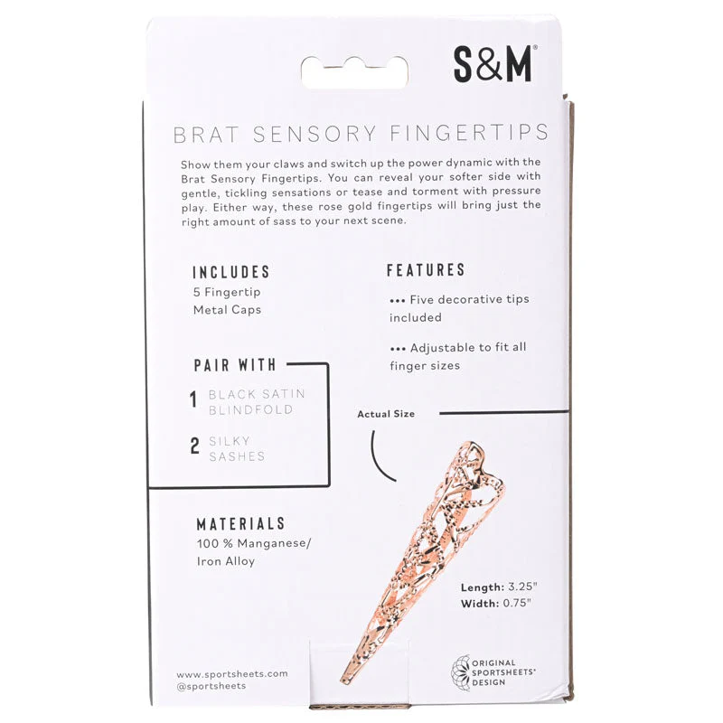 Sex & Mischief Brat Sensory Fingertips - Rose Gold - Set of 5 - Image 8