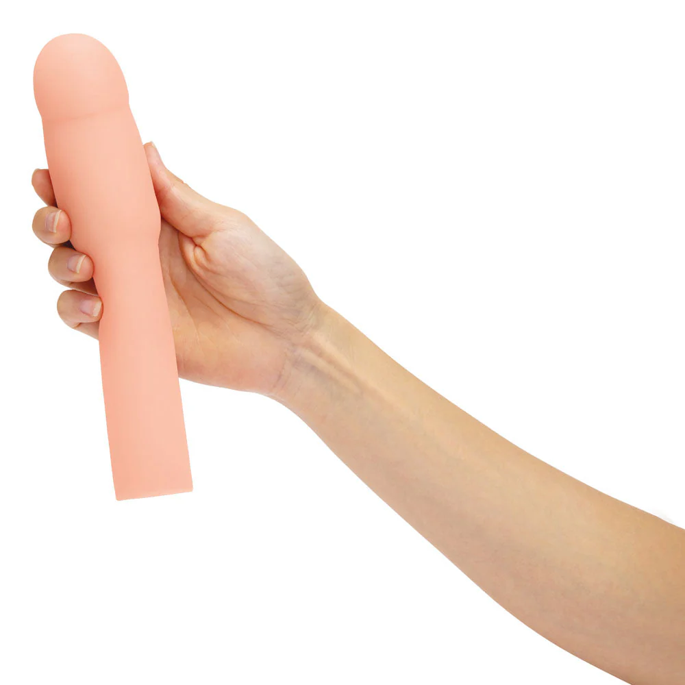 Size Up Realistic 4 Inch Penis Extender - Flesh 10.1 cm (4'') Penis Extension Sleeve - Image 2