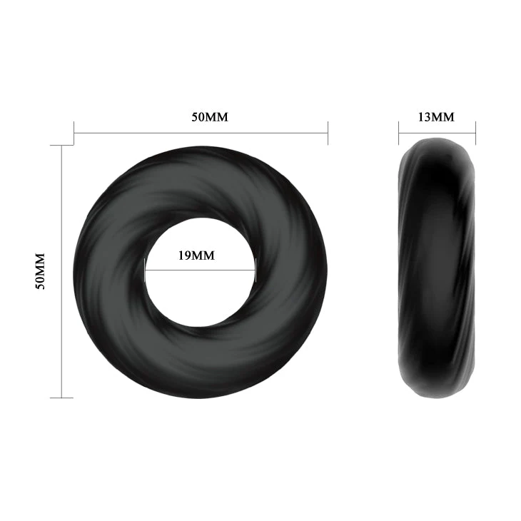 CRAZY BULL Cock Ring - Black Cock Ring - Image 5