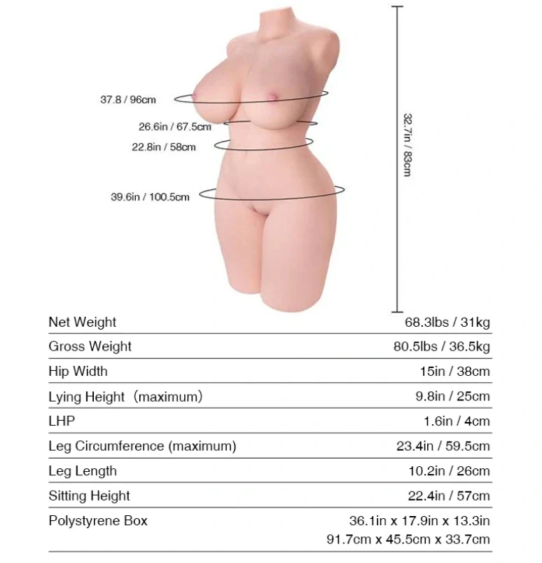 Tantaly MONROE Body Sex Doll - FAIR - Image 6