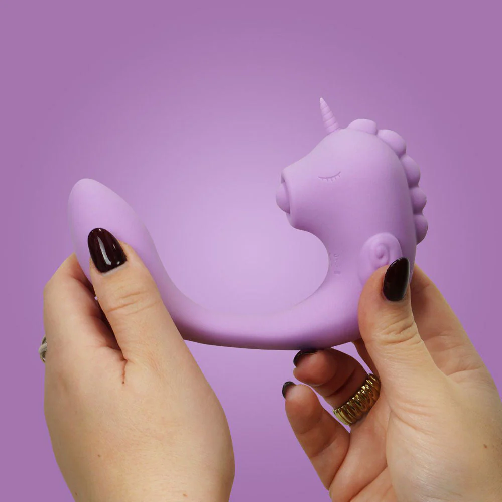 Unihorn - C Horse - Marina Lilac - Lilac USB Rechargeable Dual Unicorn Vibrator - Image 3
