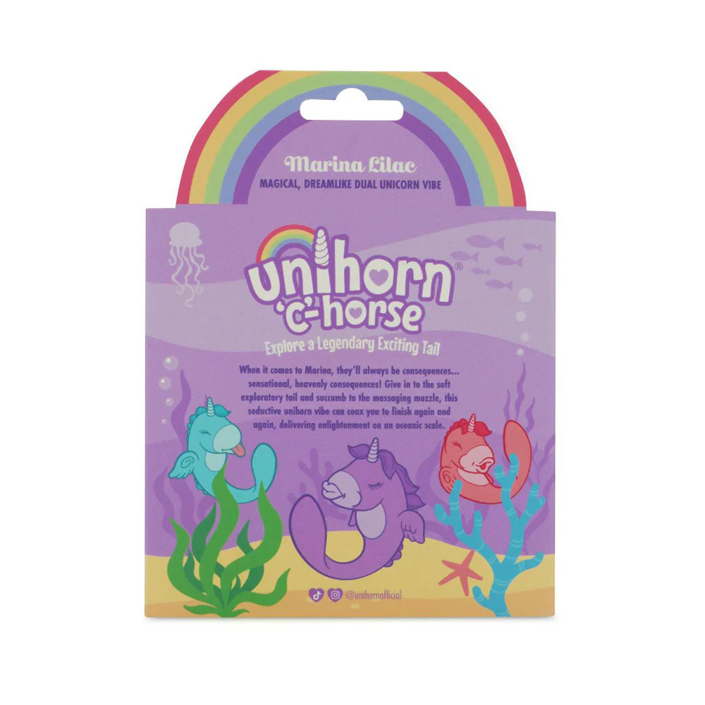 Unihorn - C Horse - Marina Lilac - Lilac USB Rechargeable Dual Unicorn Vibrator - Image 9