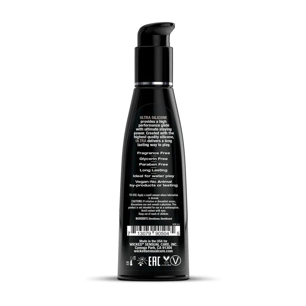 Wicked Ultra - Silicone Lubricant - 120 ml (4 oz) Bottle - Image 2