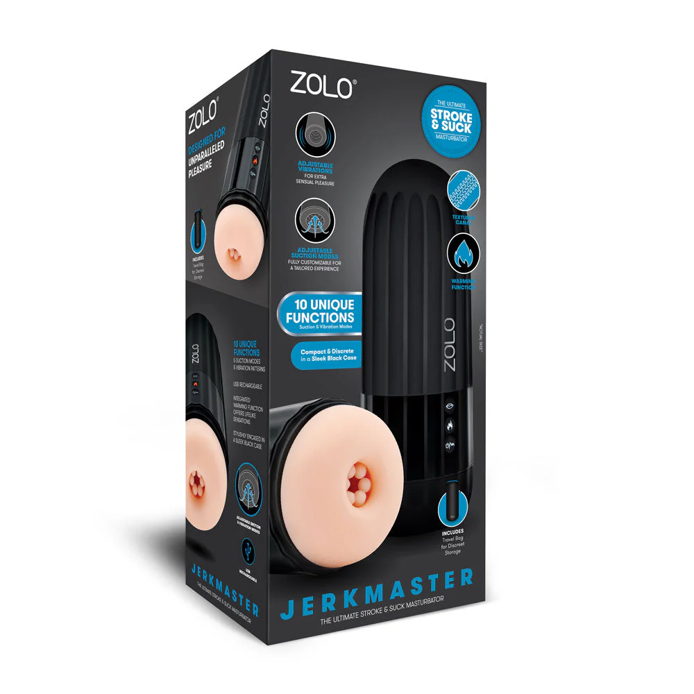 Zolo Jerkmaster - USB Rechargeable Stroking & Sucking Masturbator - Image 8